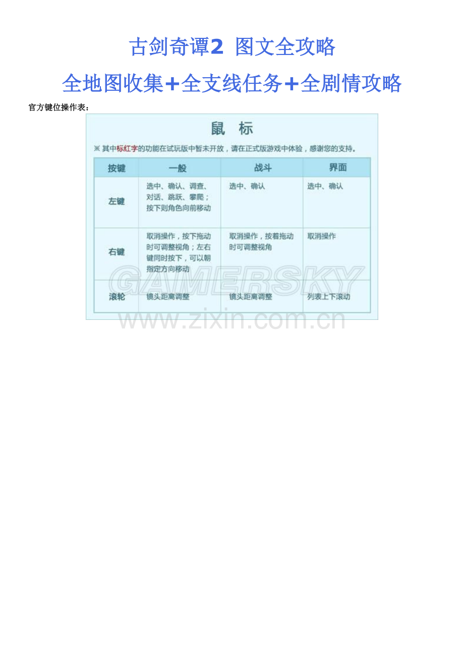古剑奇谭2-图文全攻略(无剧透,附全支线夜话).doc_第1页