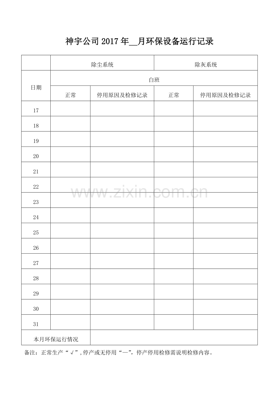 环保设备运行记录.doc_第2页