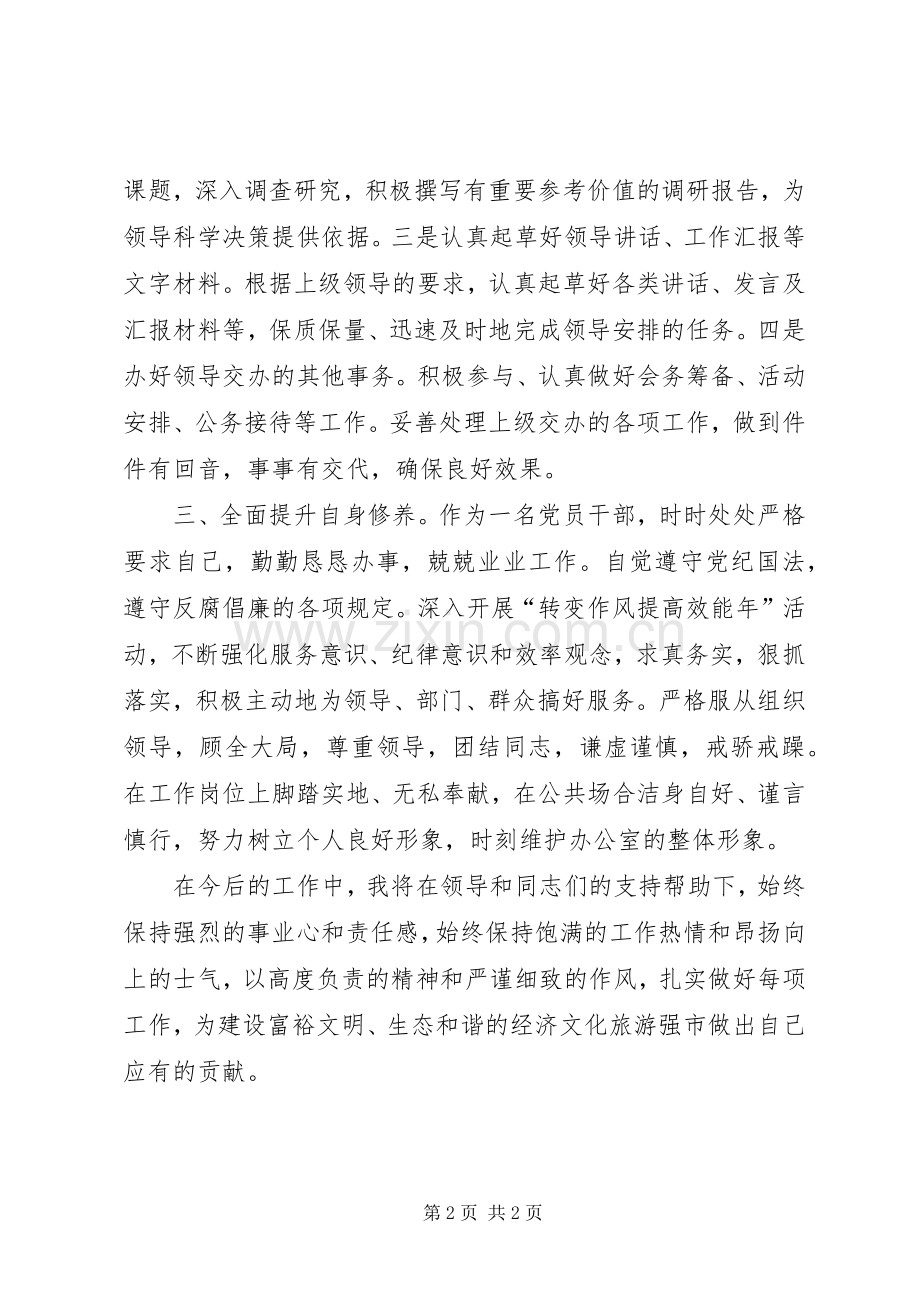 政府督查室副主任个人工作计划.docx_第2页