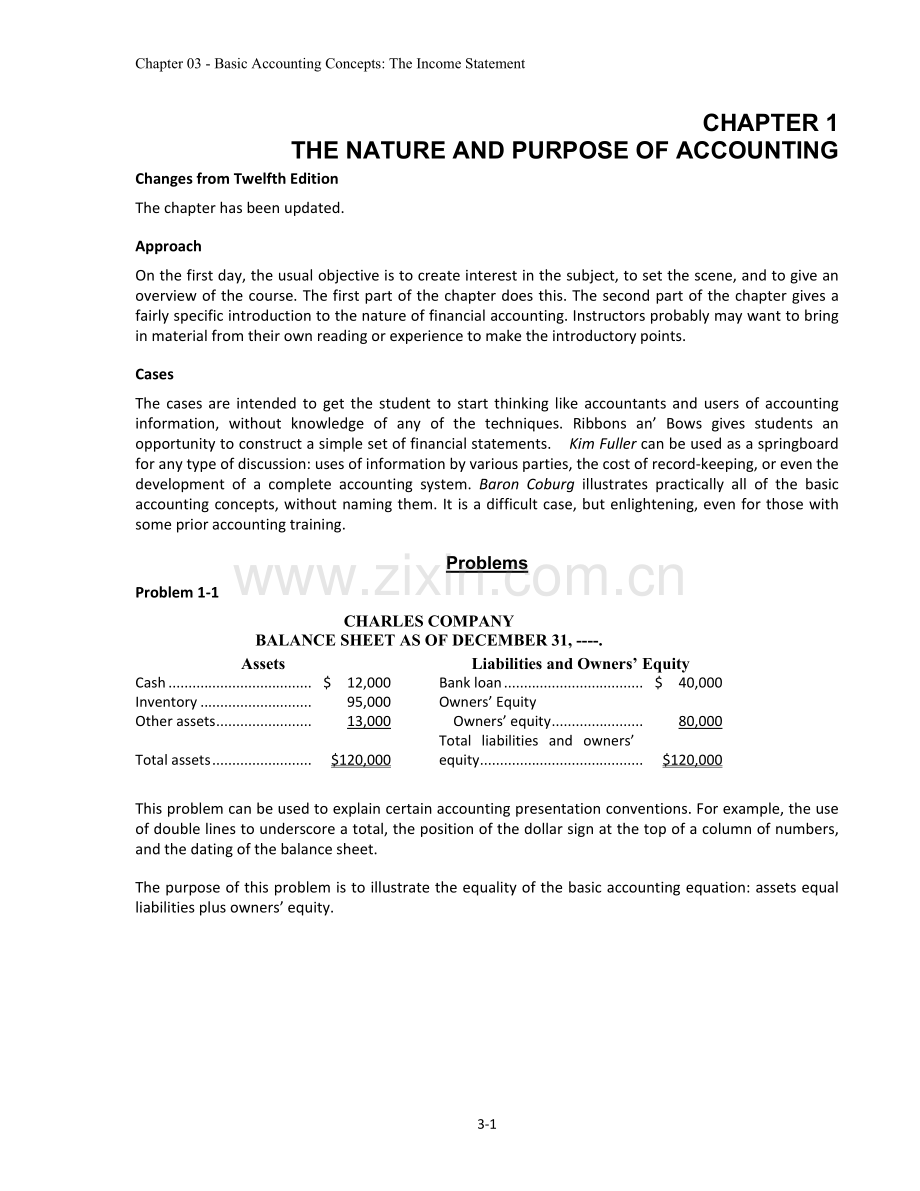 《会计学：教程与案例》财务会计答案solution to Accounting-text and cases-Financial accouting.doc_第1页