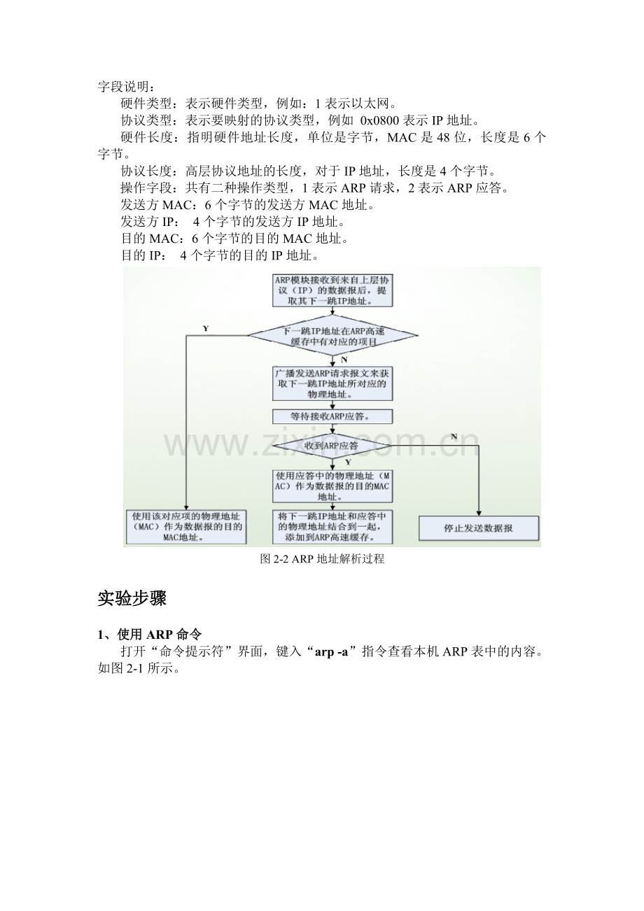 实验三地址转换协议ARP.doc_第2页
