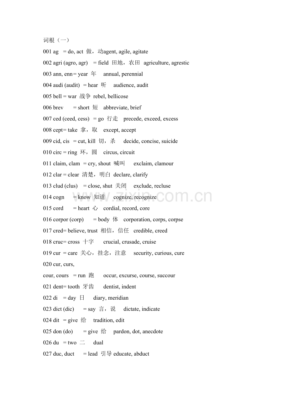 英语词汇的奥秘-词根.doc_第1页