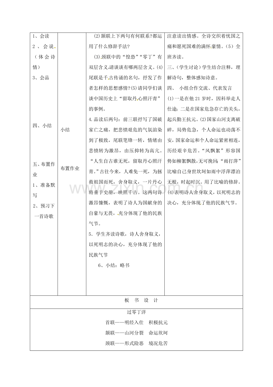 天津市宝坻区八年级语文下册 第五单元 25 诗词曲五首教案3 （新版）新人教版-（新版）新人教版初中八年级下册语文教案.doc_第2页