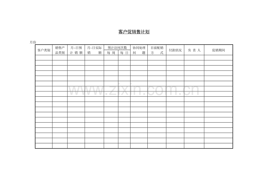 客户促销售计划.DOC_第1页
