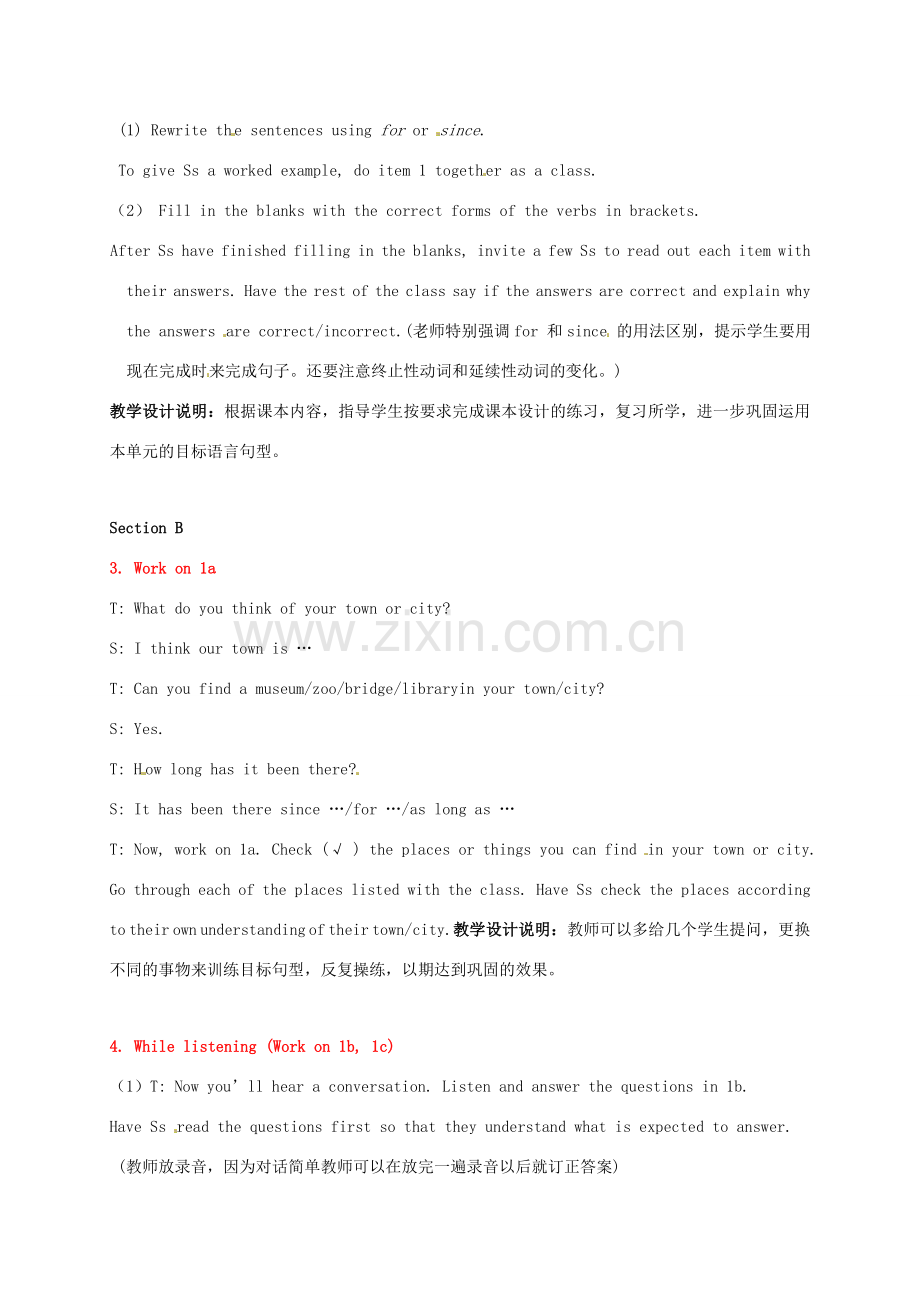 八年级英语下册 Unit 10 I’ve had this bike for three years Section A（Grammar Focus4a-4cSection B 1a-1d）教案 （新版）人教新目标版-（新版）人教新目标版初中八年级下册英语教案.doc_第2页