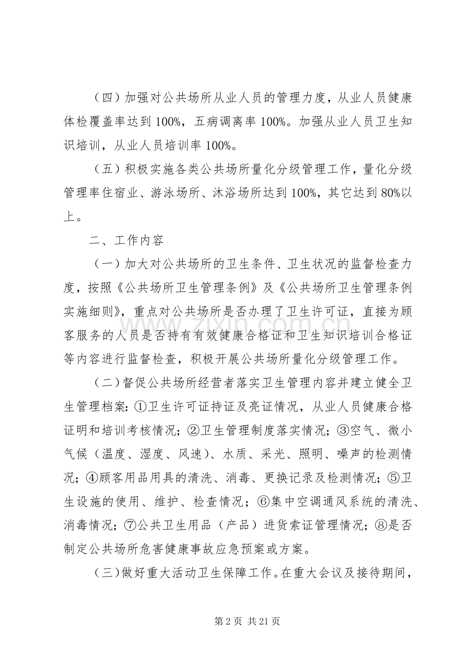 乡镇公共场所卫生监督工作计划.docx_第2页
