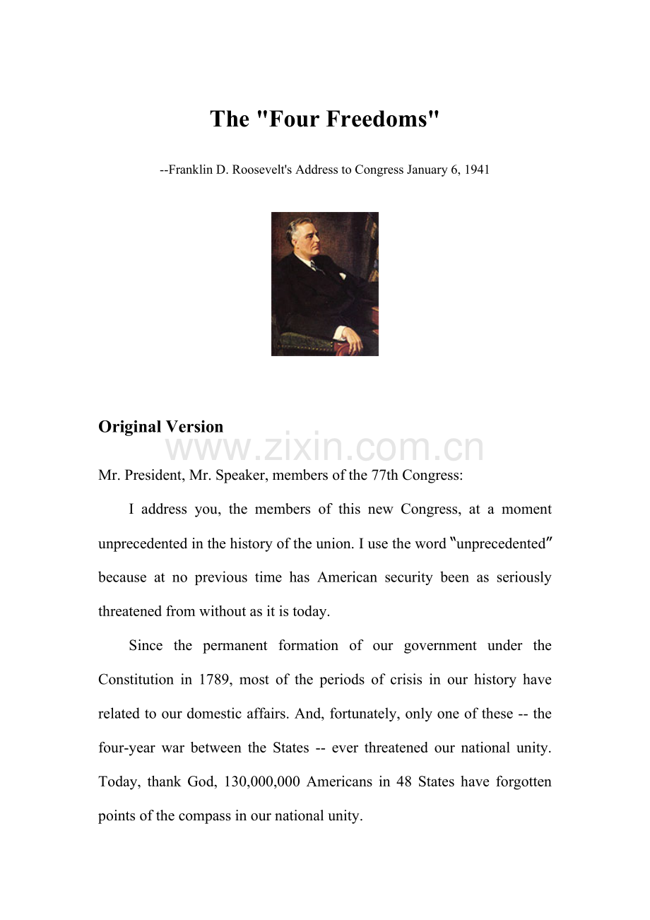 TheFourFreedoms.doc_第1页