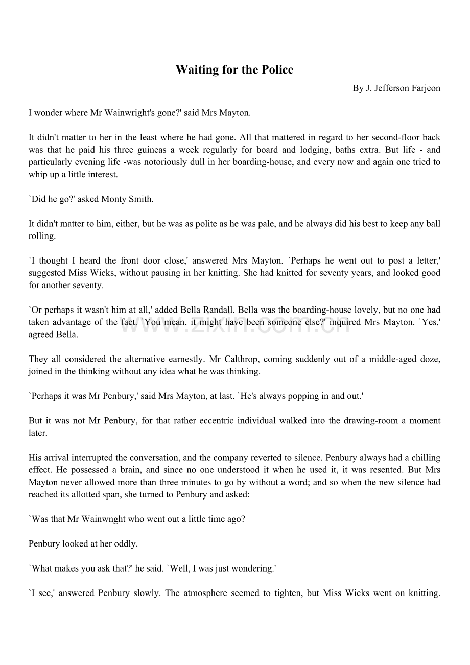 WaitingforthePolice.doc_第1页
