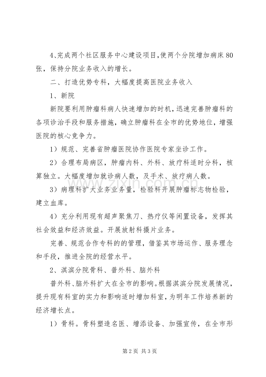 XX年度市人民医院工作计划.docx_第2页