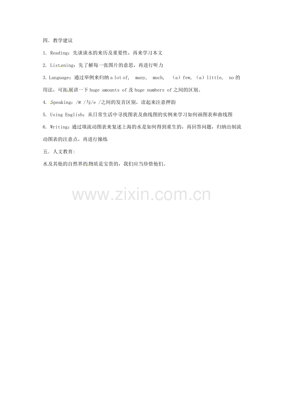 八年级英语下册 Chapter 6 Water talk教学基本要求 牛津上海版.doc_第2页