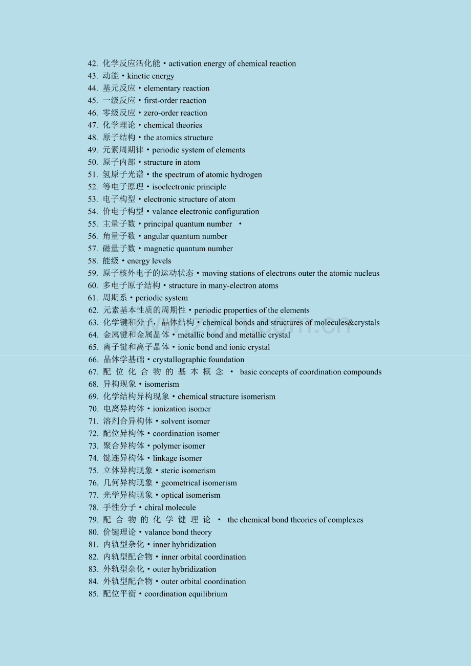 化学英语证书考试(PEC)-无机化学词汇.doc_第2页