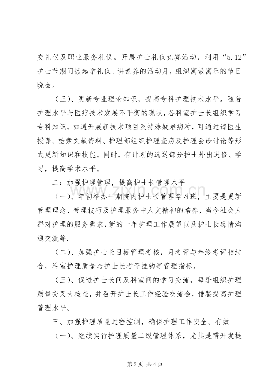 个人护理工作计划个人工作计划.docx_第2页
