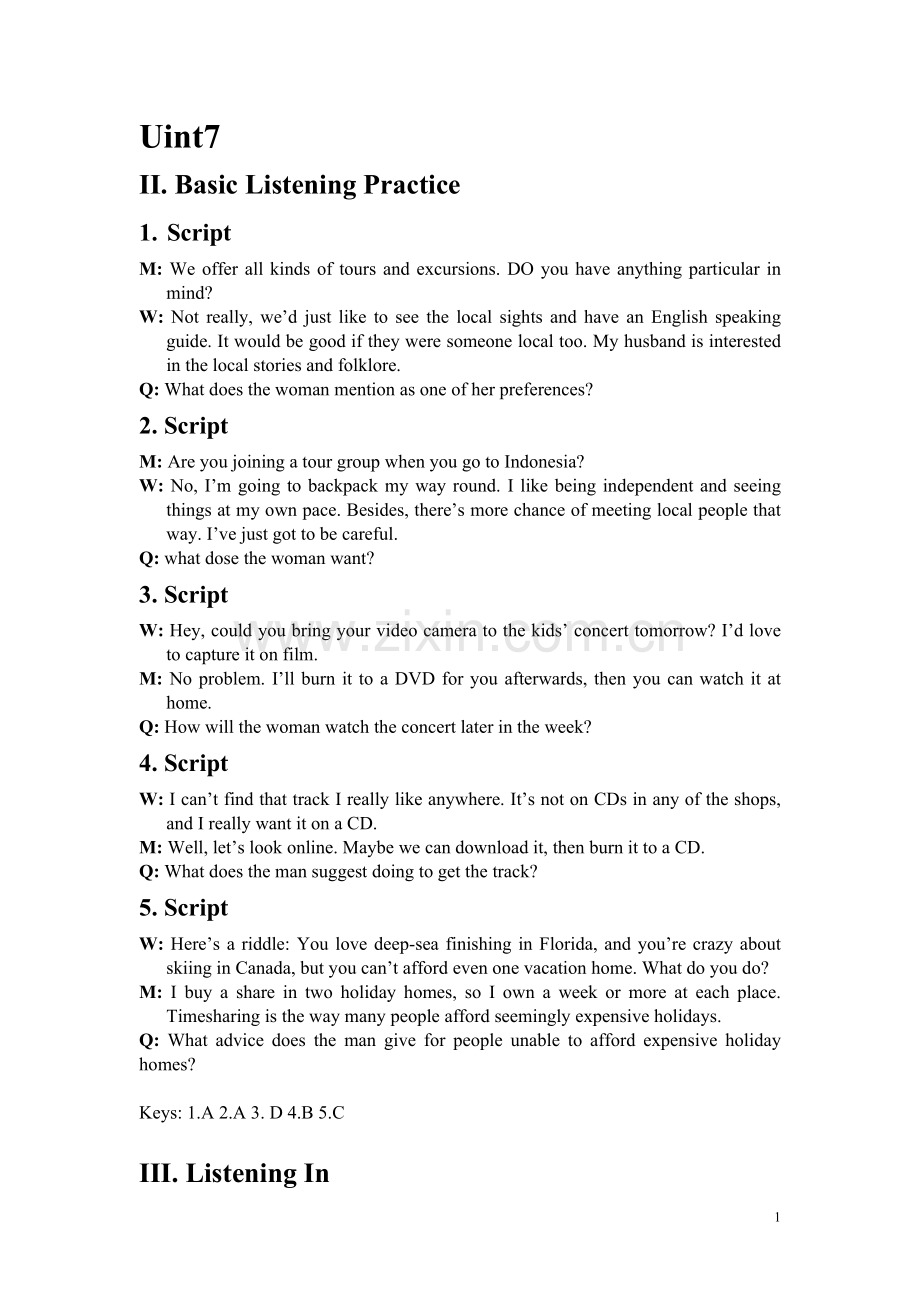 NewHorizonVLS4_TapescriptsofUnit7.doc_第1页