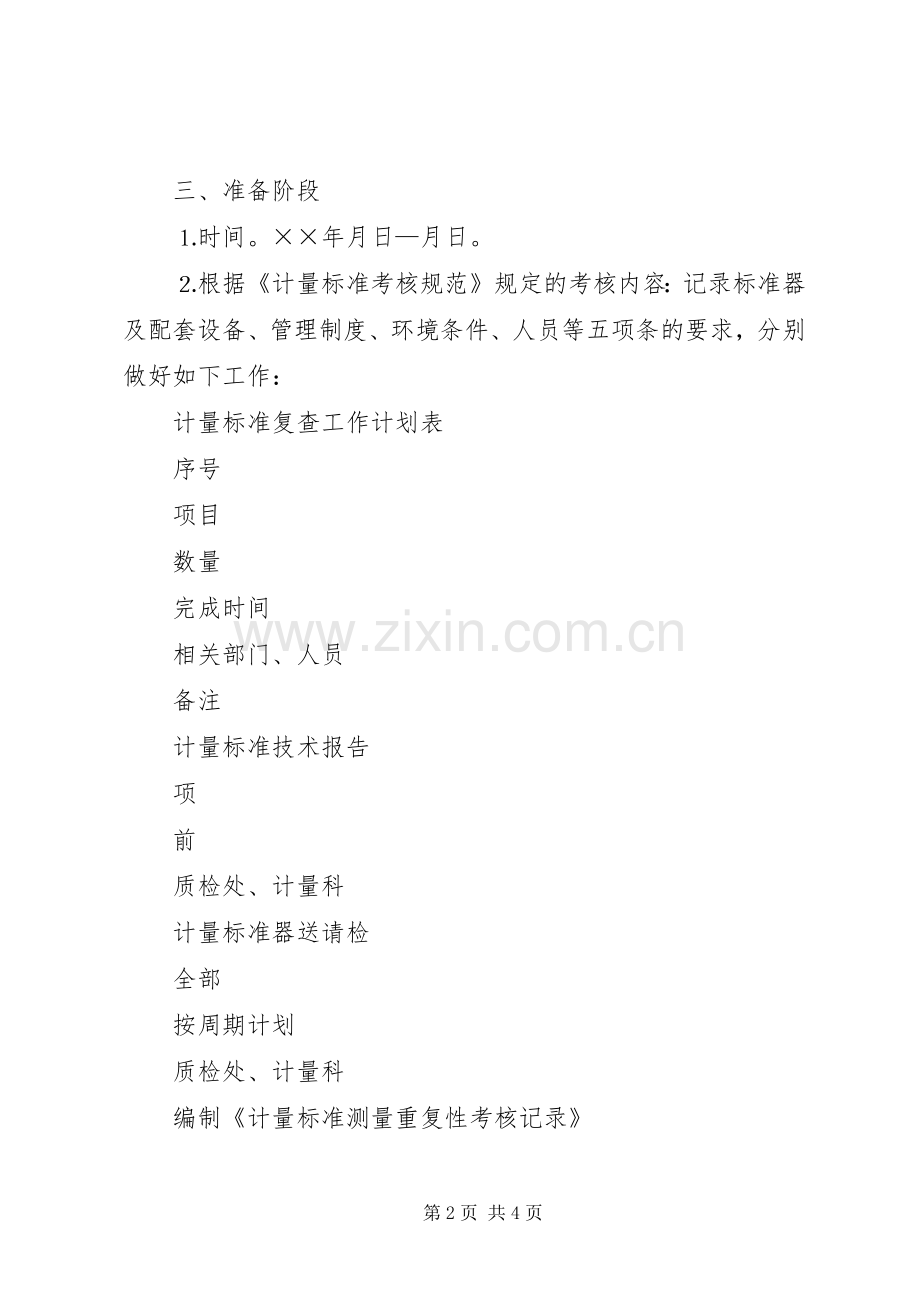 计量标准复查工作计划.docx_第2页
