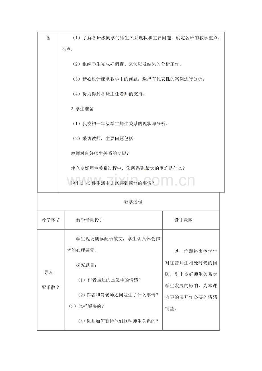 八年级政治上册 第4课 第二框 主动沟通 健康成长教学设计 人教新课标.doc_第2页