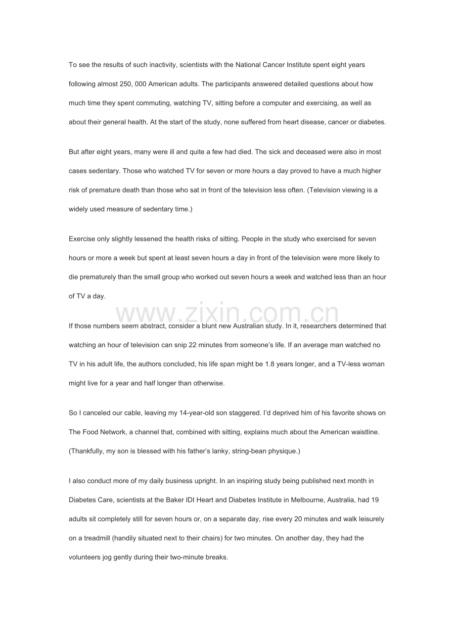 【英语阅读】站站更健康StandUpforFitness.doc_第2页