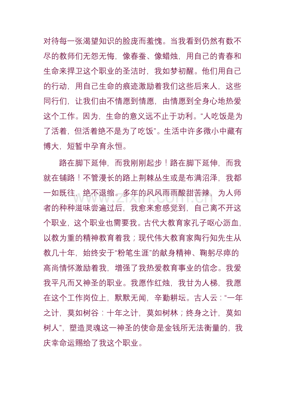 小学教师师德演讲稿.doc_第2页