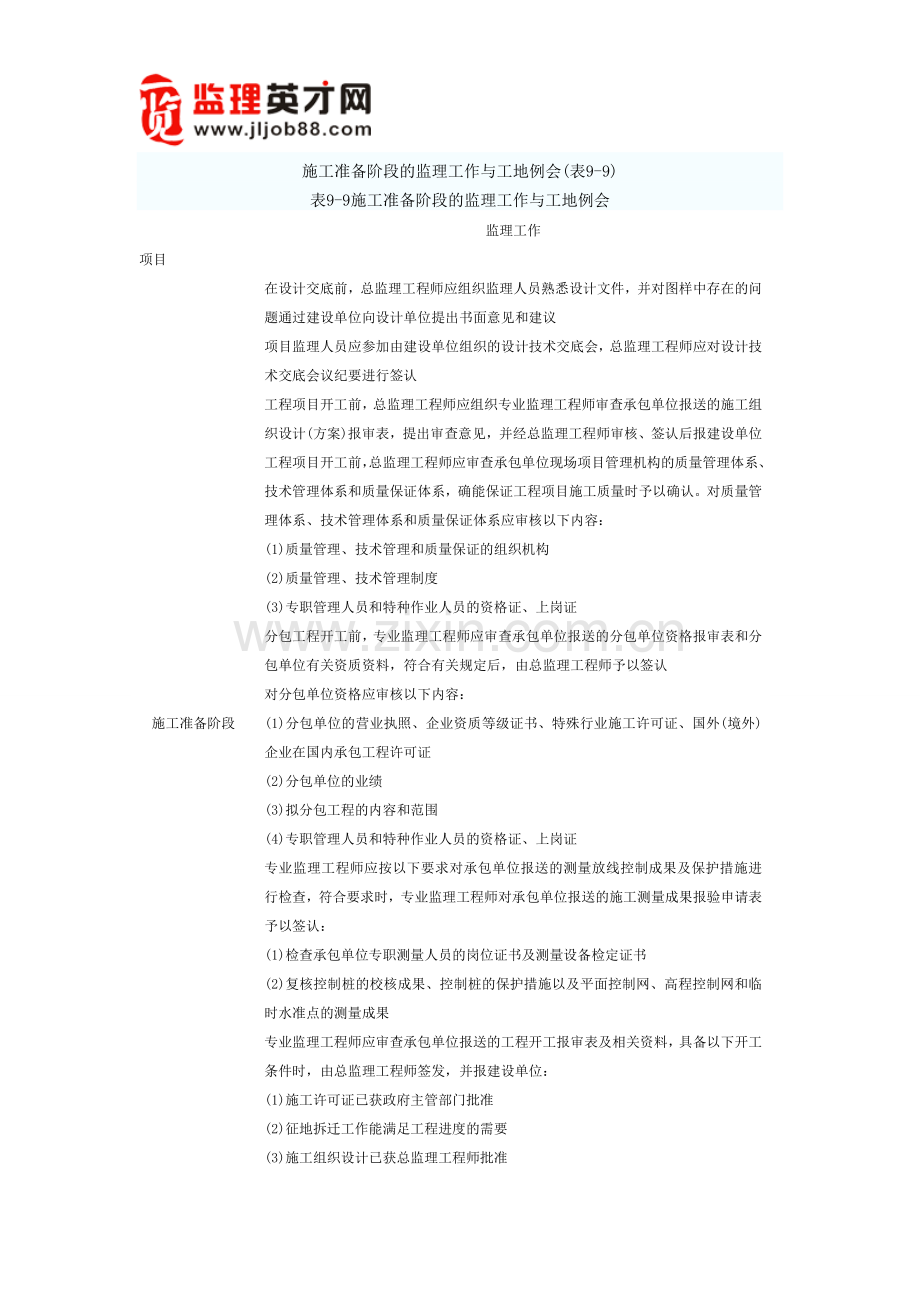 施工准备阶段的监理工作与工地例会.doc_第1页