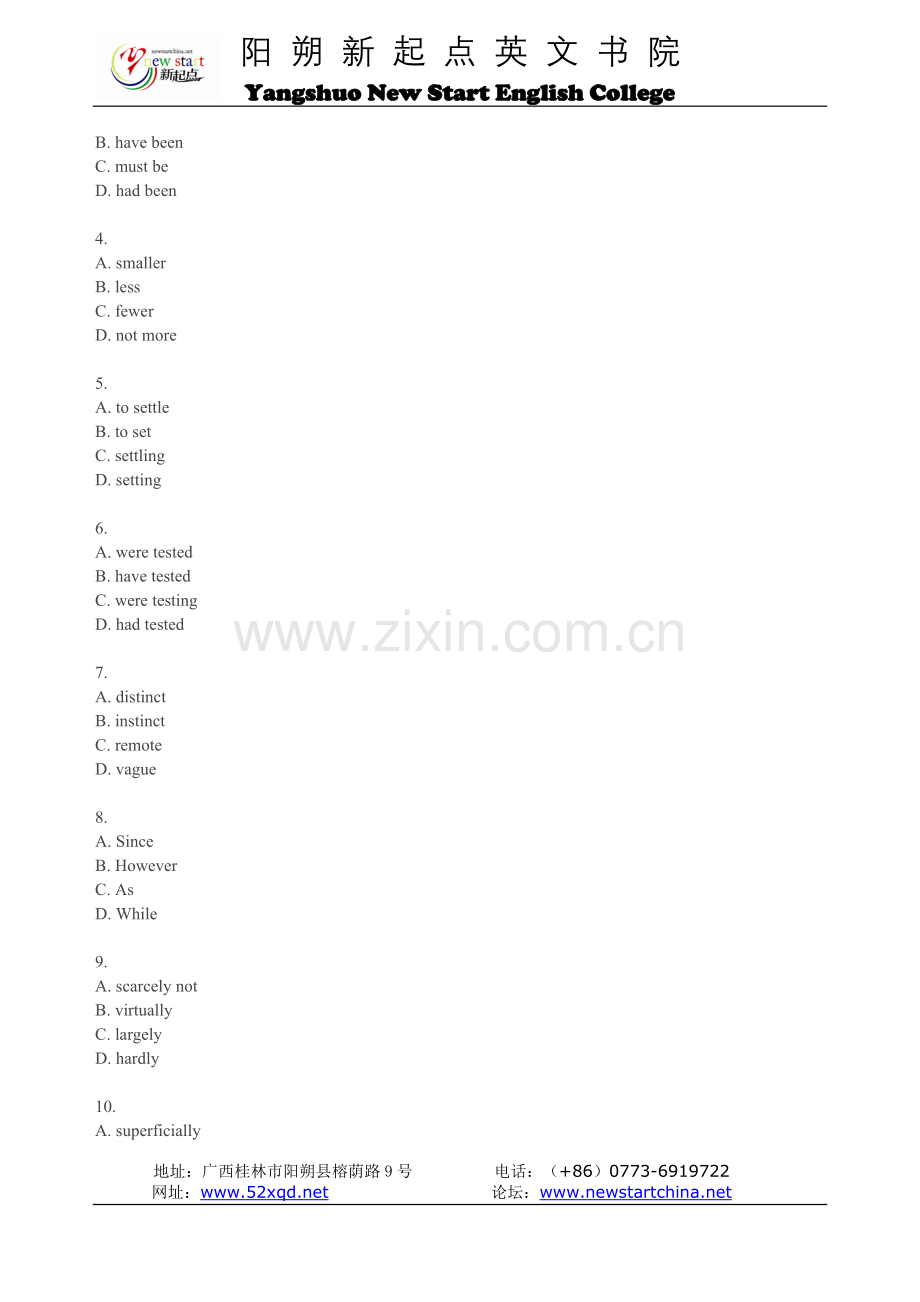 英语专业四级考试分块练习大汇总-完项填空.doc_第2页