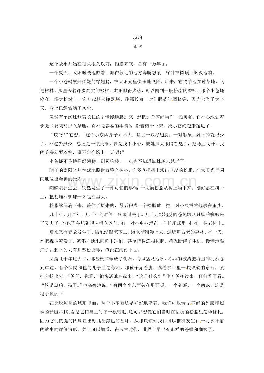 安徽省灵璧中学七年级语文上册 16 化石吟教案 新人教版.doc_第2页