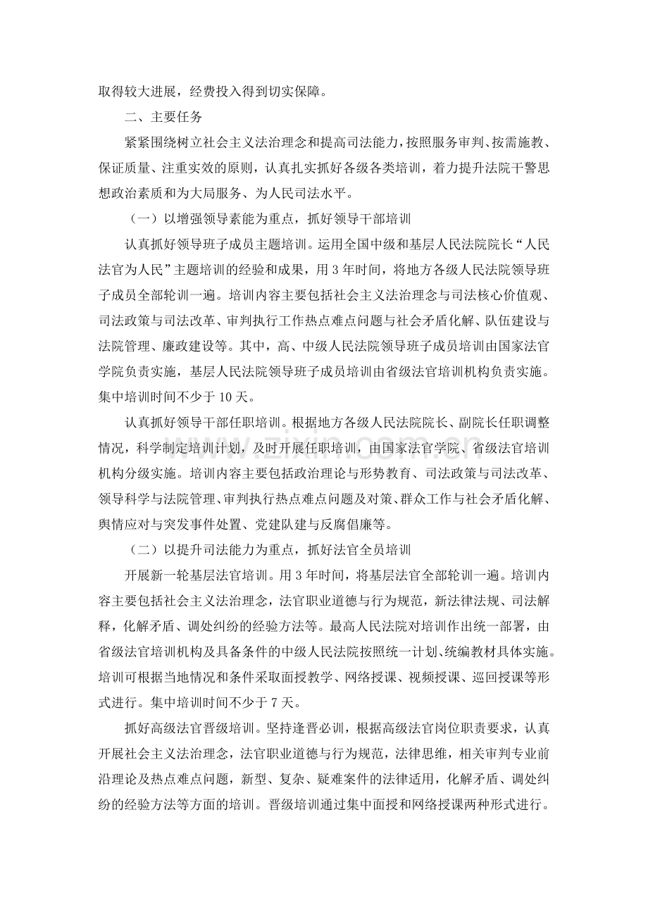 高法2011─2015年全国法院教育培训规划20.doc_第2页