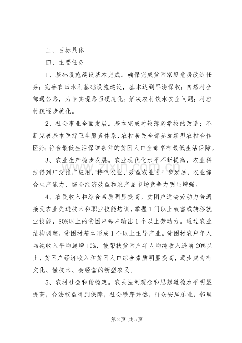 组织部帮扶村扶贫开发规划方案.docx_第2页