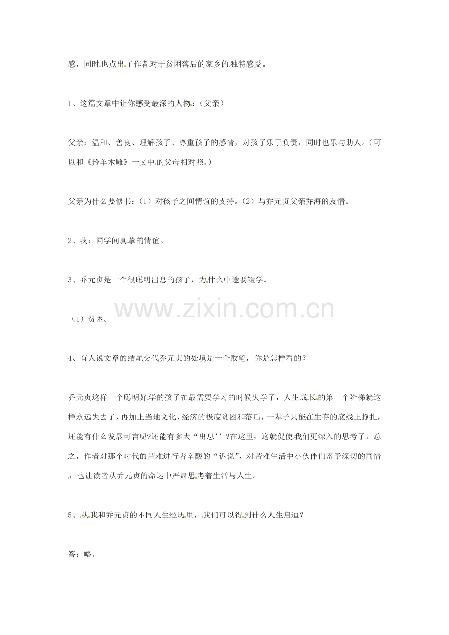 河南省濮阳市南乐县张果屯乡中学八年级语文下册《我的第一本书》教案 苏教版.doc_第2页
