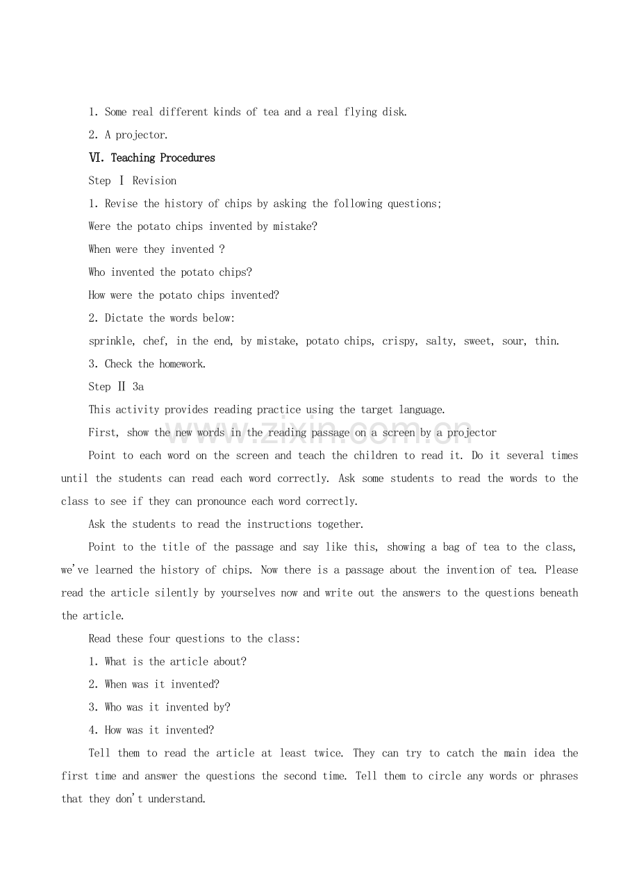 九年级英语全册 Unit 10 When was it invented？The Fifth Period教案 人教新目标版.doc_第2页