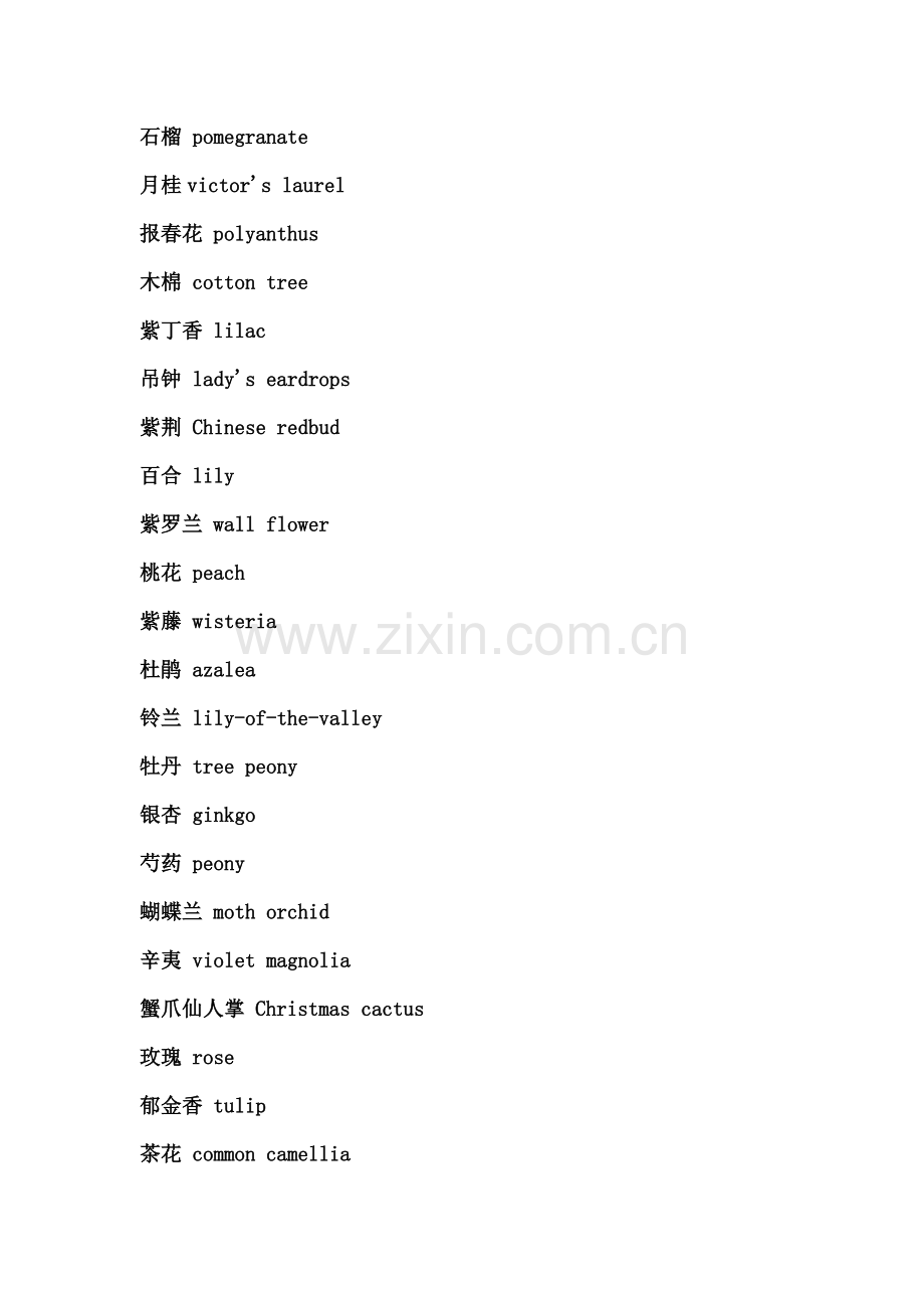 花名（中英对照）.doc_第2页