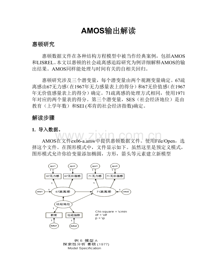 如何解读AMOS报表.doc_第1页