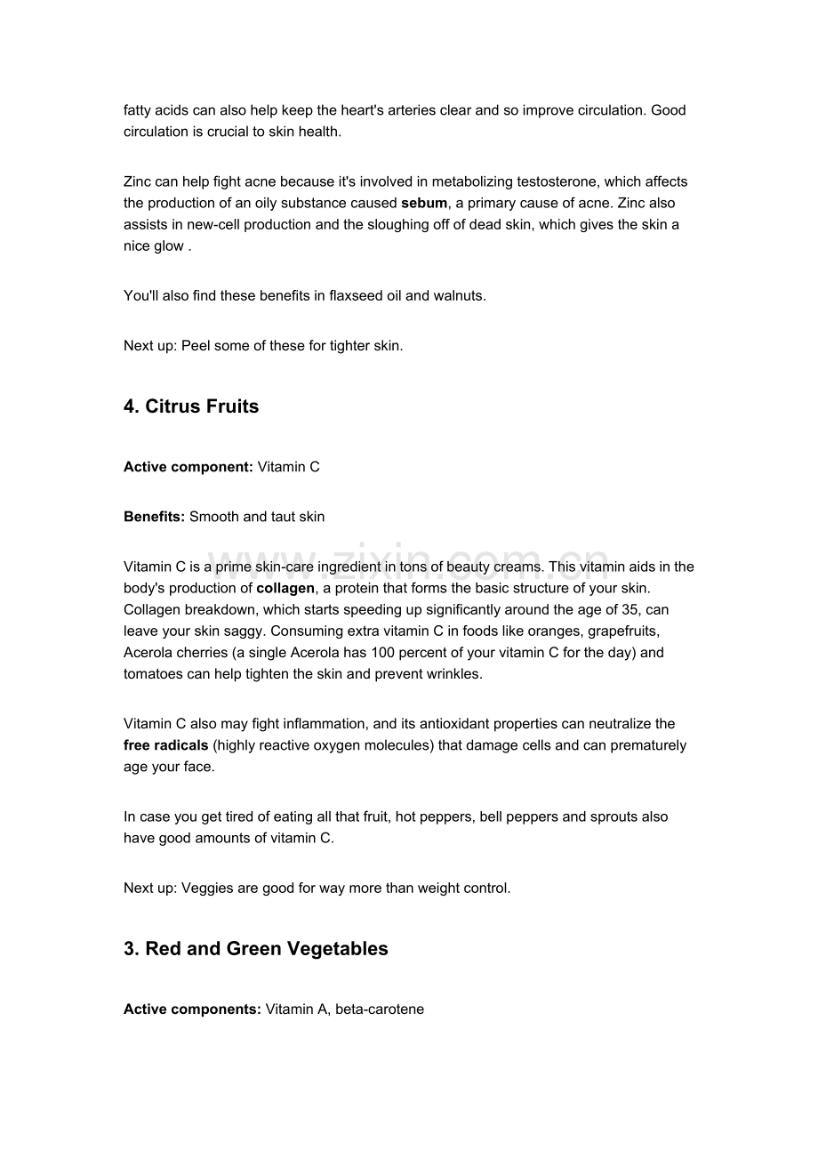 Top5FoodsforBeautifulSkin.doc_第2页