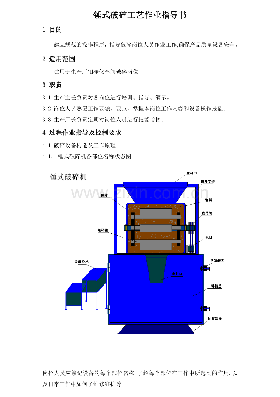 美式破碎设备艺作业指导书.doc_第1页