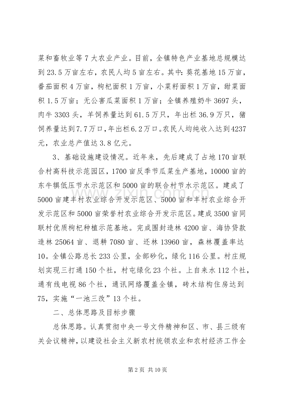 镇建设社会主义新农村规划 .docx_第2页