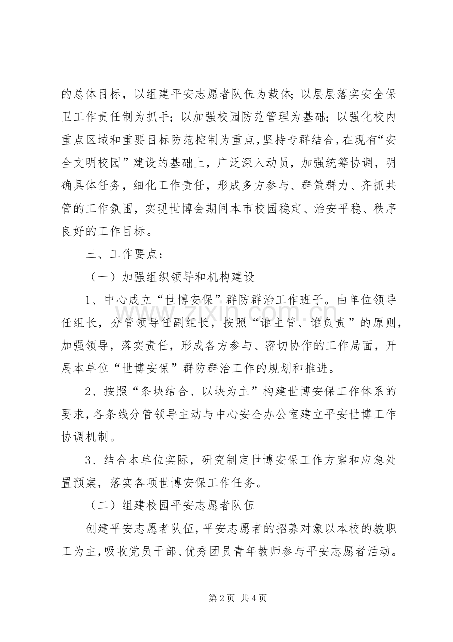 XX年上海世博会青少年中心安全保卫工作计划.docx_第2页