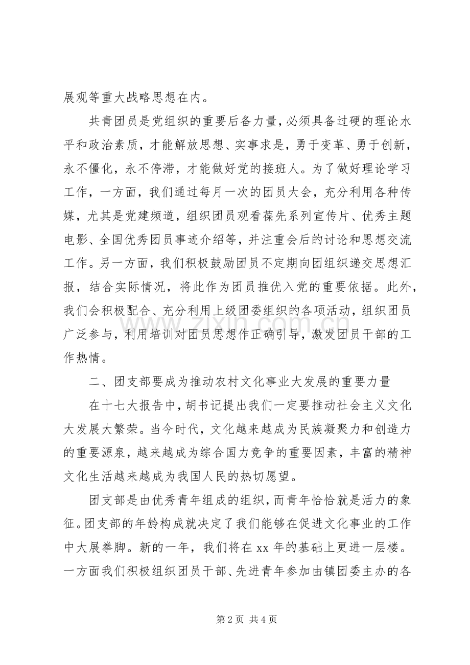 农村团支部工作计划工作计划范文_1.docx_第2页