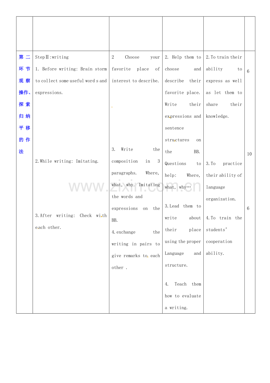 广东省深圳市宝安区上寮学校七年级英语下册《Unit2 France is calling》Writing教案 牛津版.doc_第2页