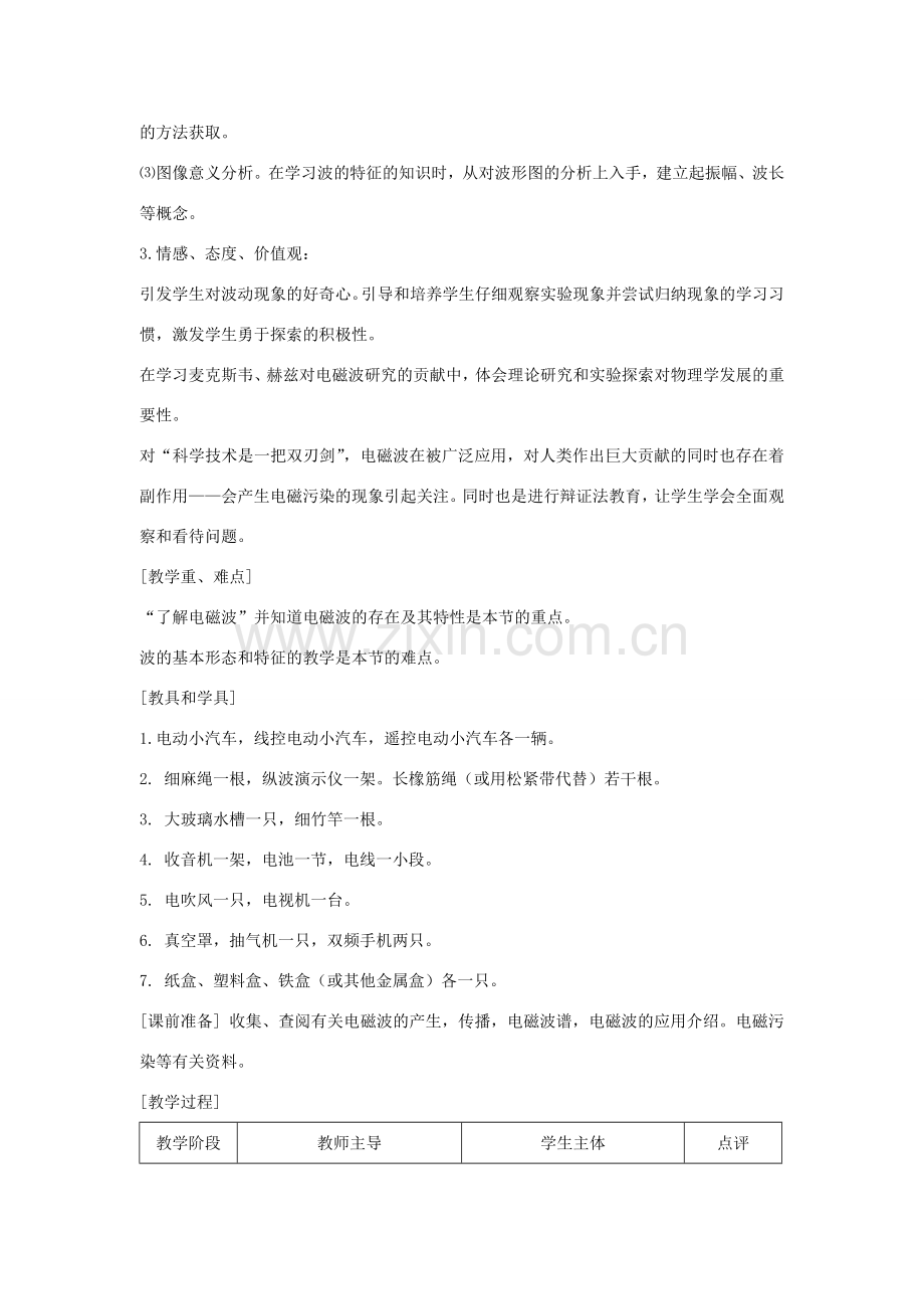 九年级物理下册 10.1　神奇的电磁波教案 （新版）教科版-（新版）教科版初中九年级下册物理教案.doc_第2页