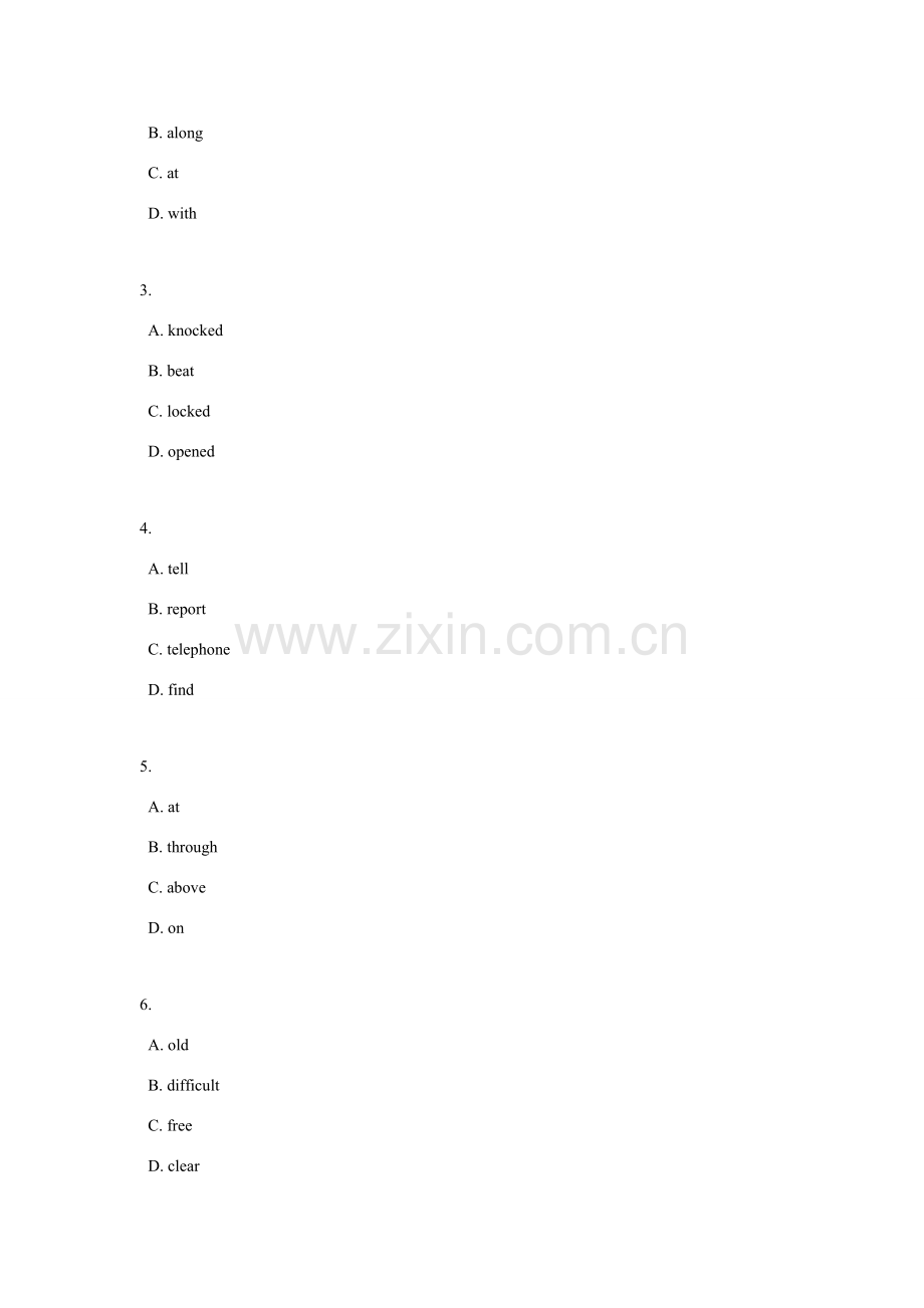 七年级英语下册：Unit 3 Our senses More Practice讲学稿（广州牛津版）.doc_第2页