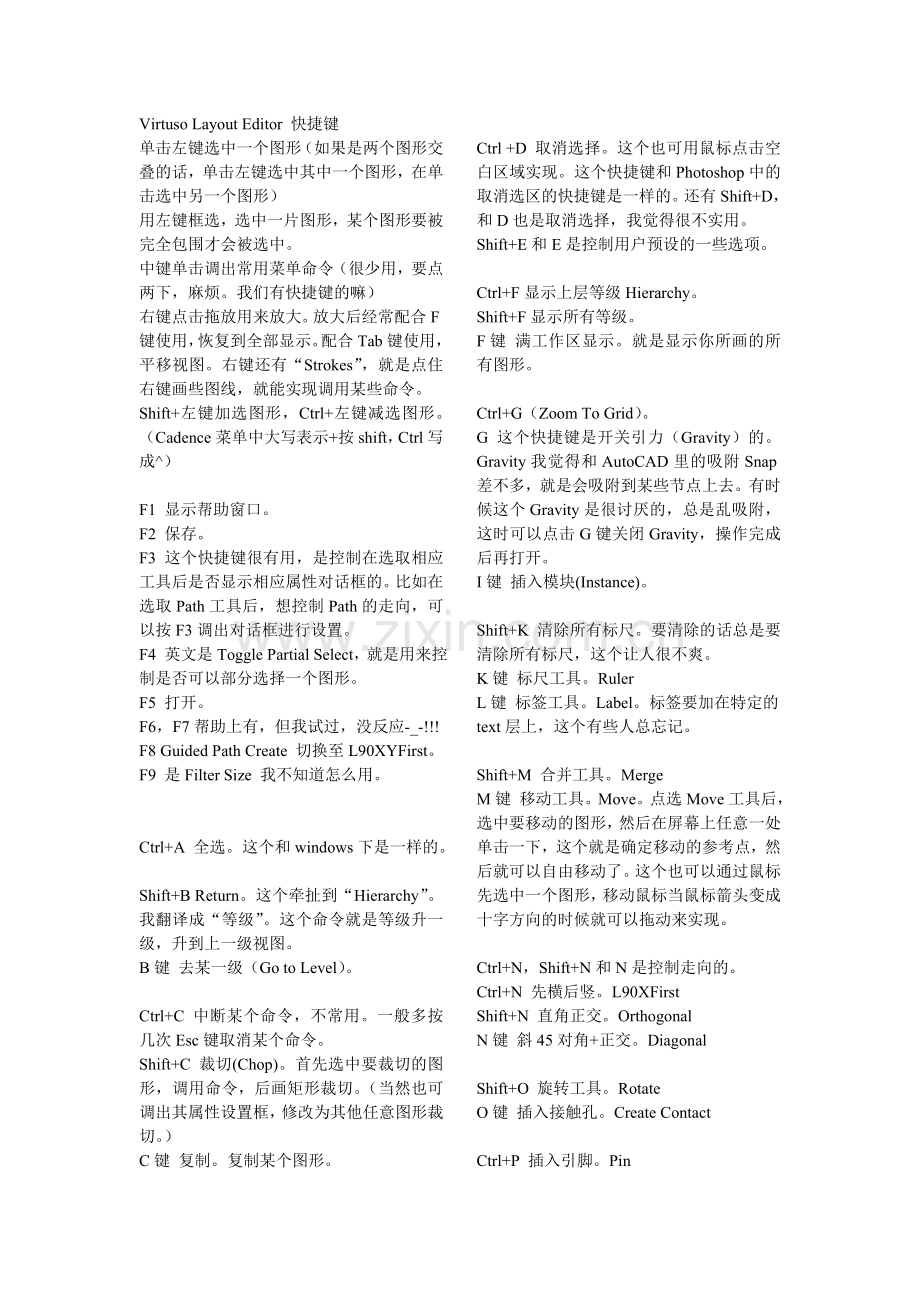layout快捷键.doc_第1页