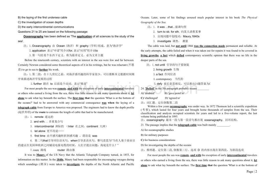 四六级阅读快速突破（打印版）.doc_第2页