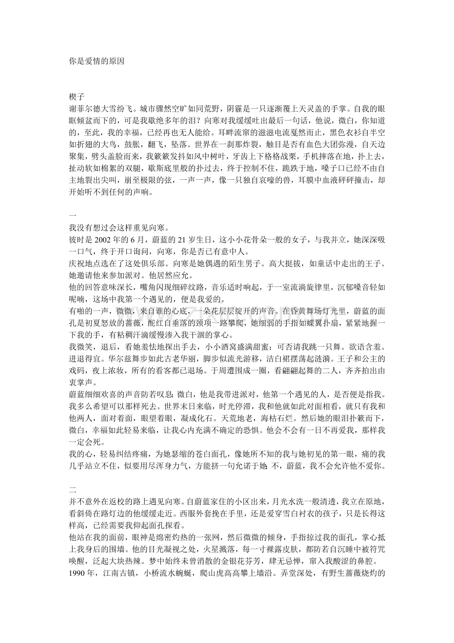你是爱情的原因.doc_第1页
