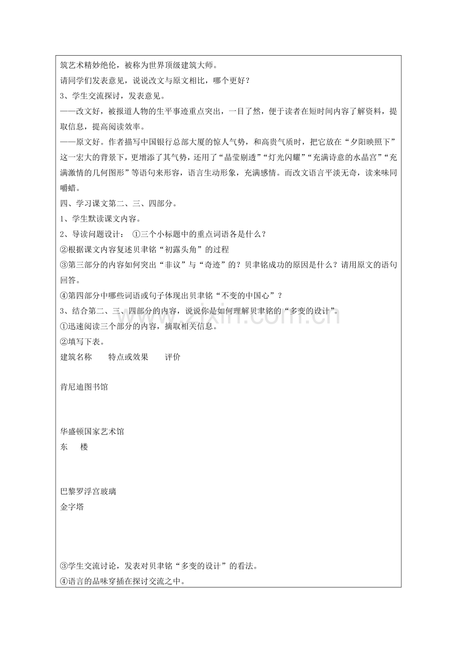 江苏省连云港市灌云县四队中学七年级语文下册《展示华夏文化魅力》教案2 苏教版.doc_第2页