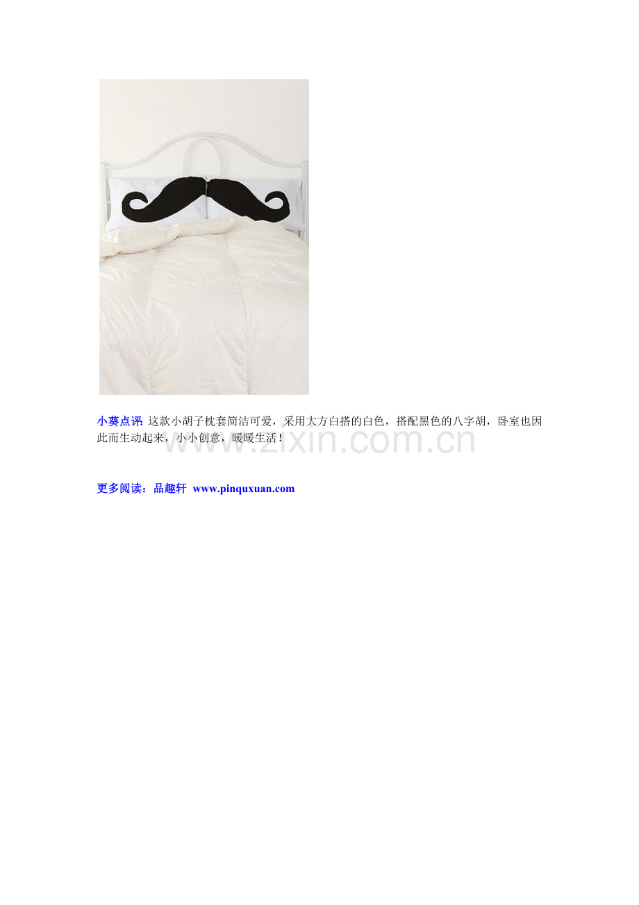 可爱的小胡子枕套Mustache Pillowcase Set.doc_第2页
