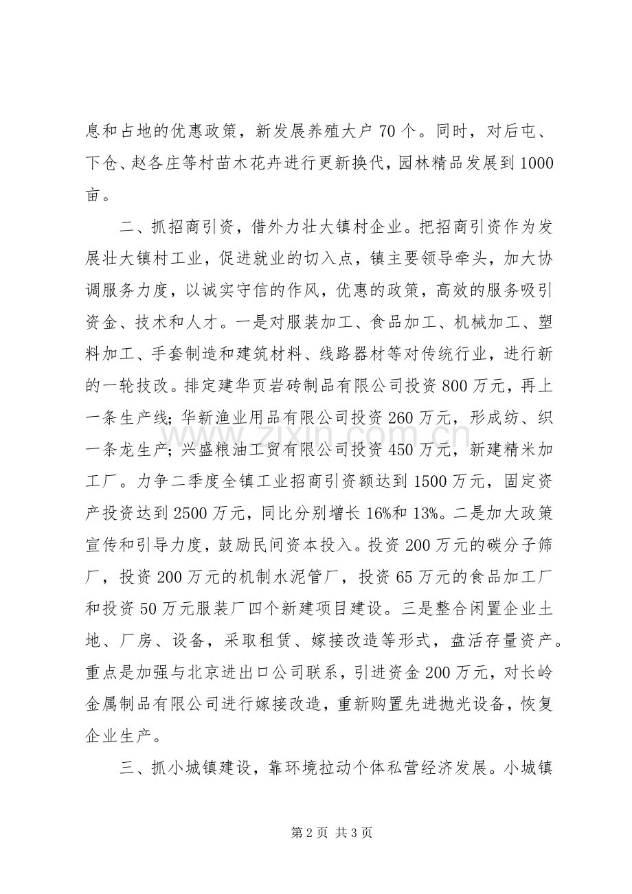 乡镇第二季度经济计划 .docx_第2页