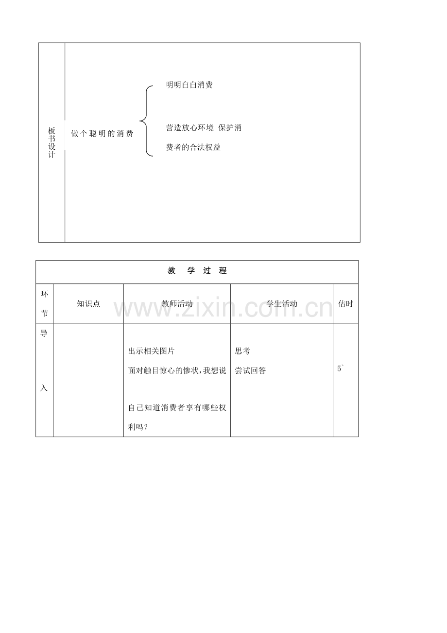 八年级思品上册 19做个聪明的消费者同步教案 鲁教版.doc_第2页