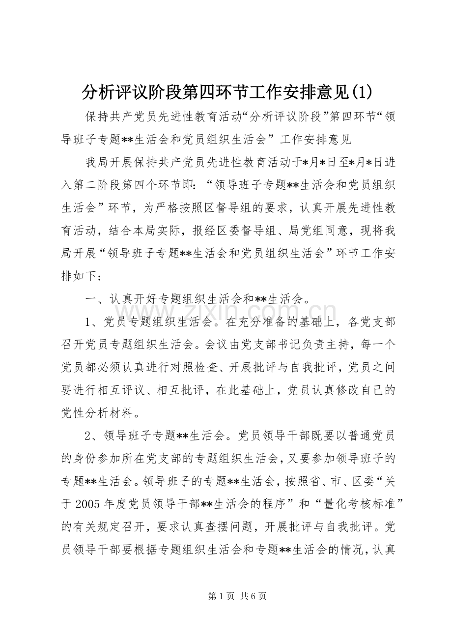分析评议阶段第四环节工作安排意见(1).docx_第1页