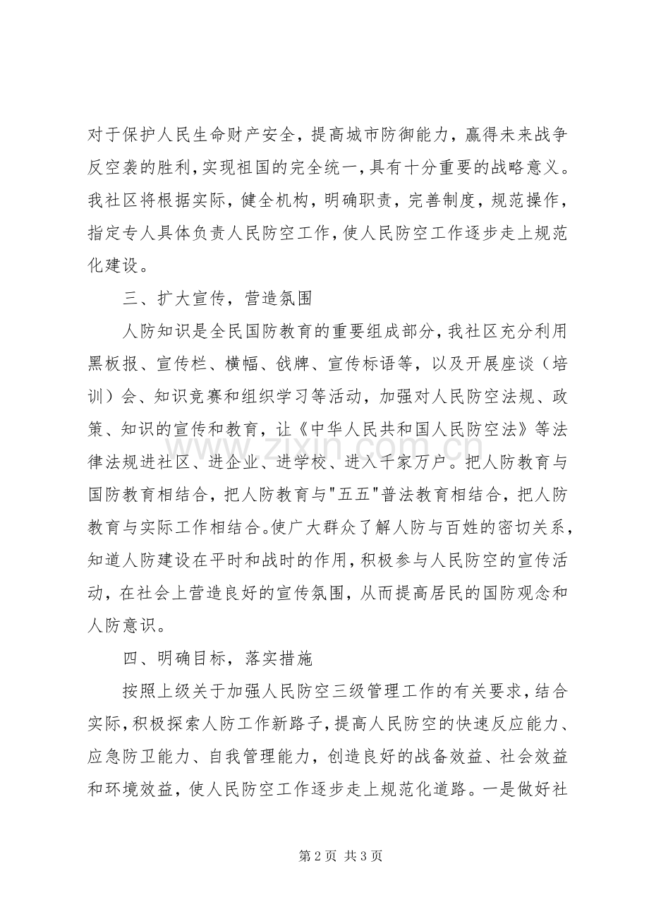 北都社区人民防空工作计划.docx_第2页