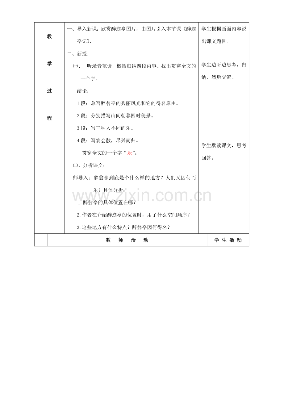 八年级语文下册 第六单元 28 醉翁亭记教案1 （新版）新人教版-（新版）新人教版初中八年级下册语文教案.doc_第2页