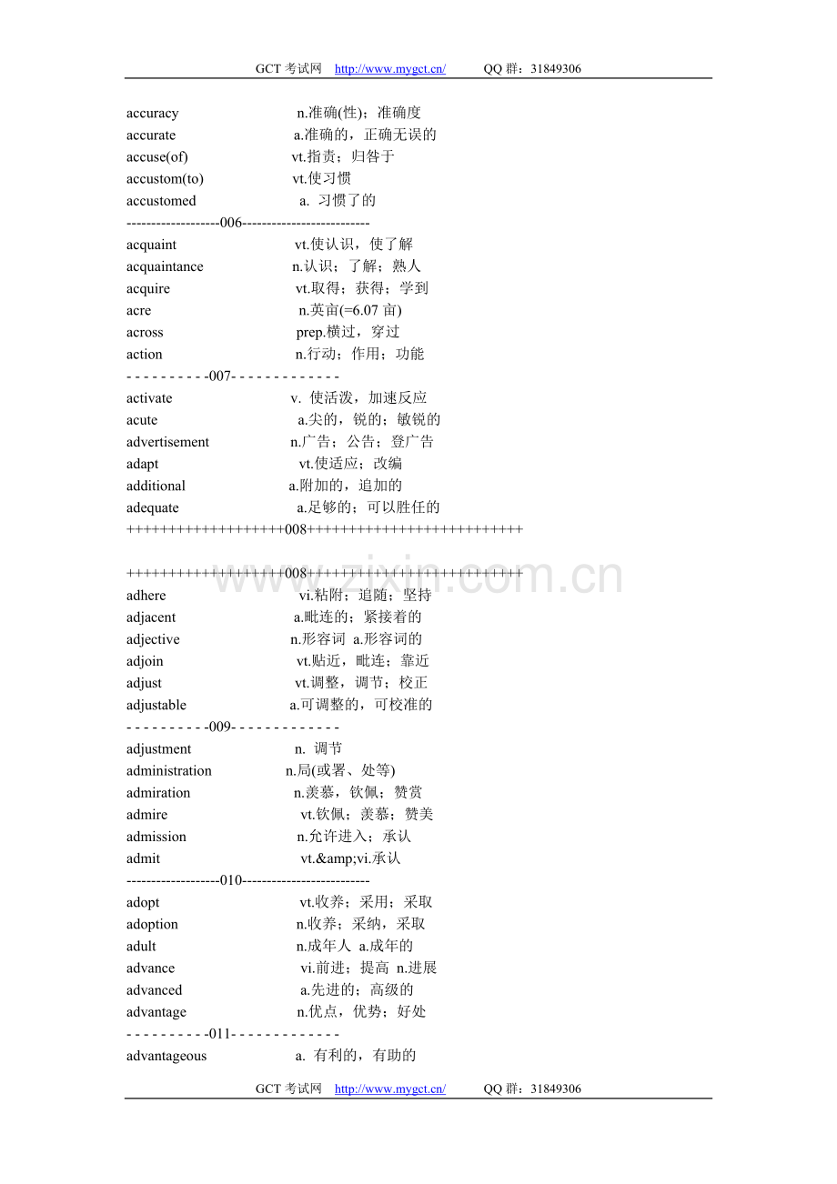 GCT考试英语单词分组记忆手册.doc_第2页