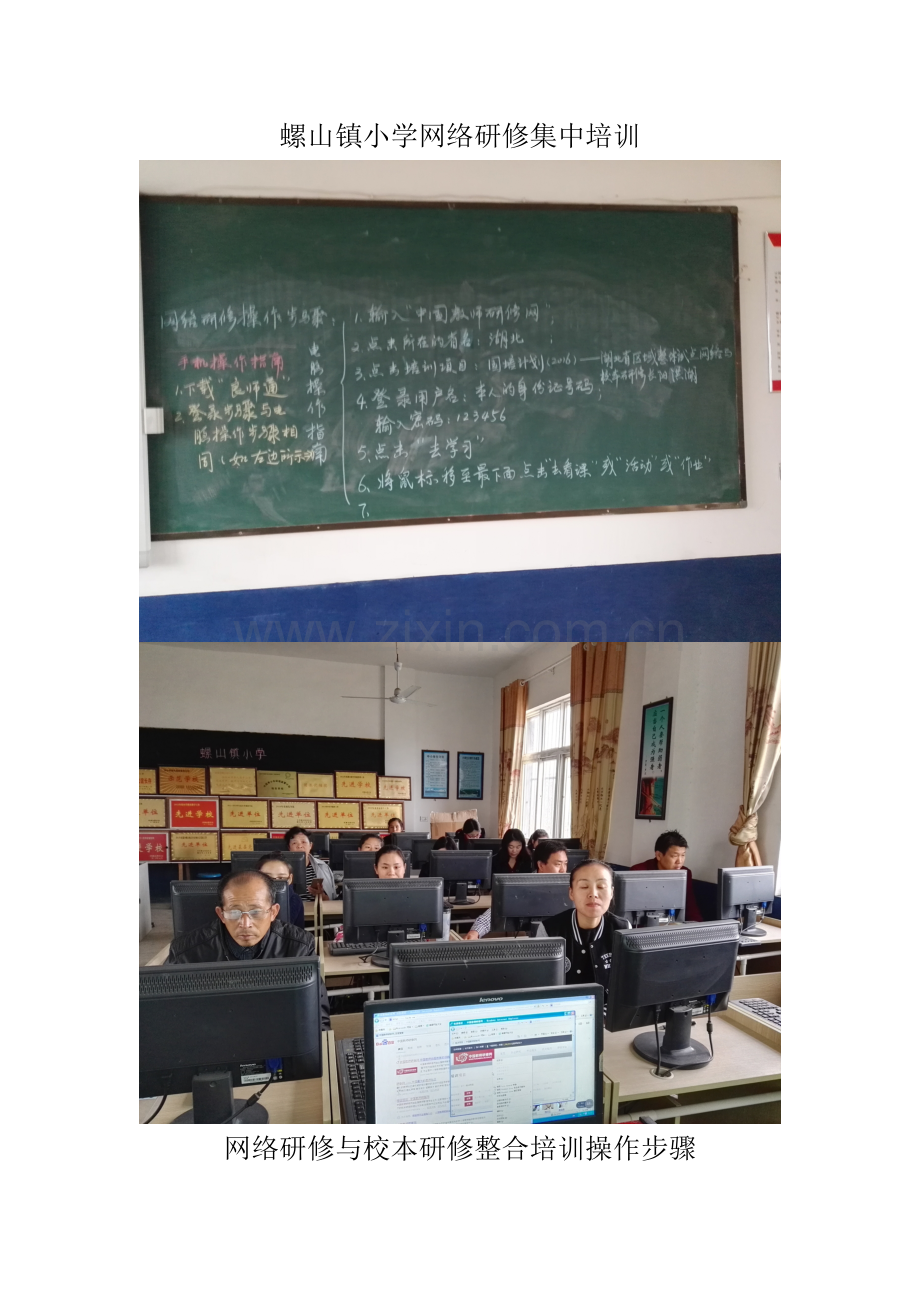 螺山镇小学网络研修集中培训.doc_第1页